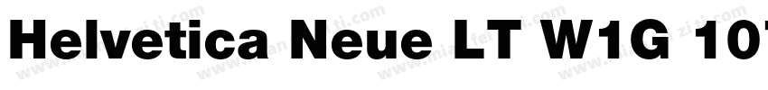 Helvetica Neue LT W1G 107 Extra Bla字体转换